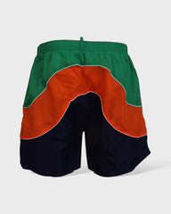 Dsquared² Multicolor Logo Print Men Beachwear Swimwear Short