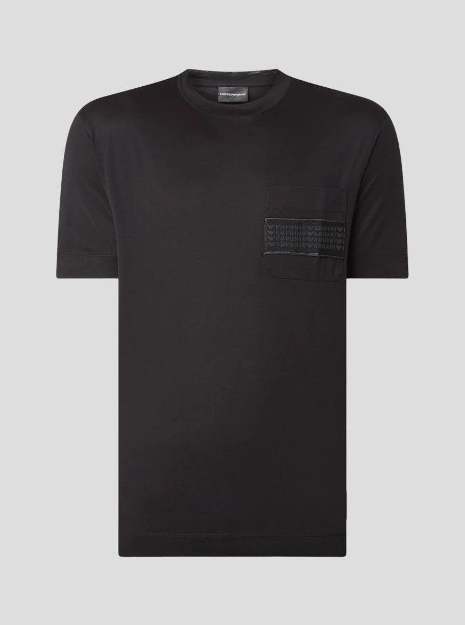 Emporio Armani Zwart T-shirt met Zak