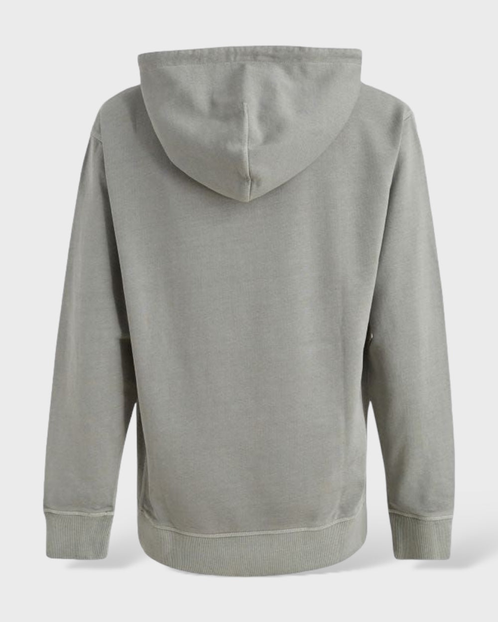 Hugo Boss Grey Cotton Logo Details Hooded Sweatshirt