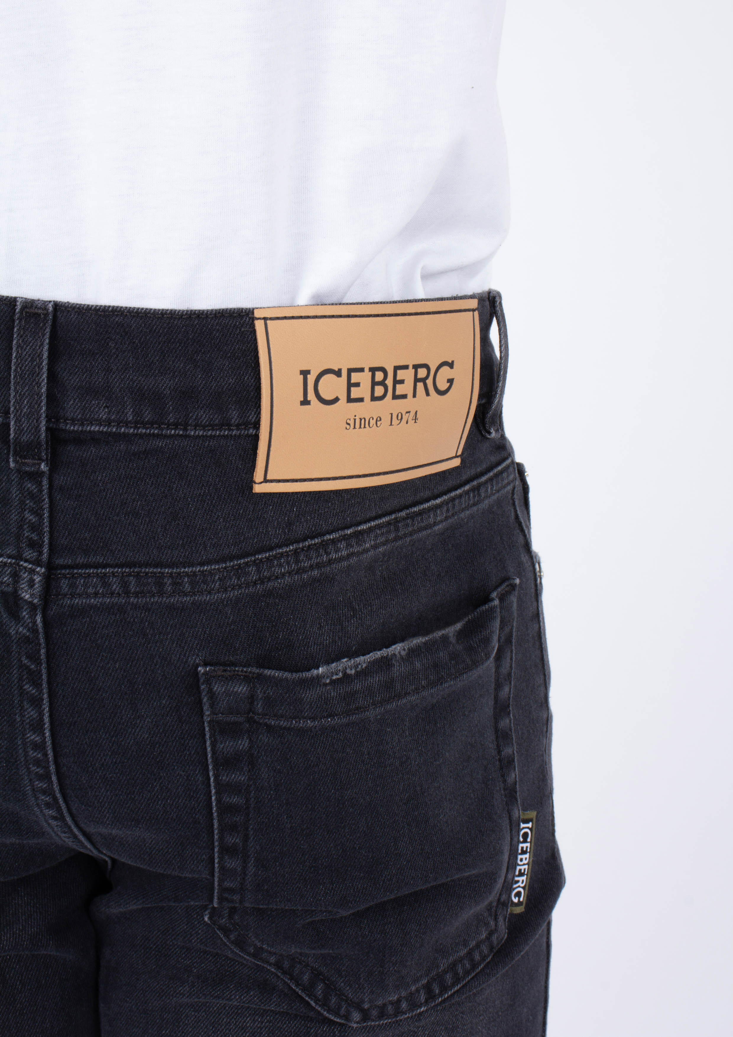 Iceberg 5-Pocket-Jeans Schwarz