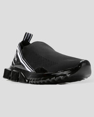 Dolce & Gabbana Black Slip On Women Low Top Sorrento Sneakers Shoes