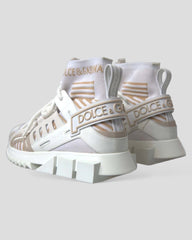 Dolce & Gabbana Wit Beige Sok Sneakers