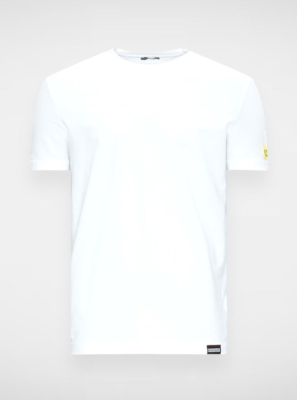 Dsquared2 Shirt White with Yellow Logo