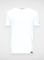 Dsquared2 Wit T-shirt met Geel Logo