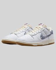 Nike Dunk Low White Gym Red Sail Midnight Navy Heren Sneakers