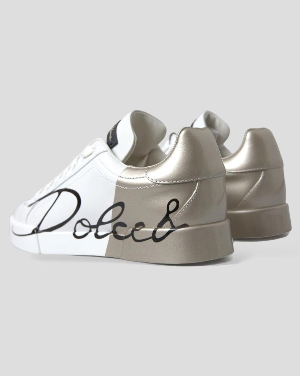 Dolce & Gabbana Wit Gouden Dames Sneakers