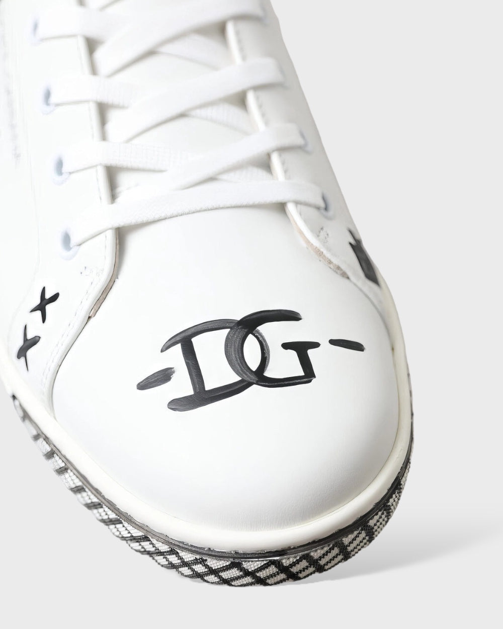 Dolce & Gabbana Witte Leren "Love" Casual Sneakers