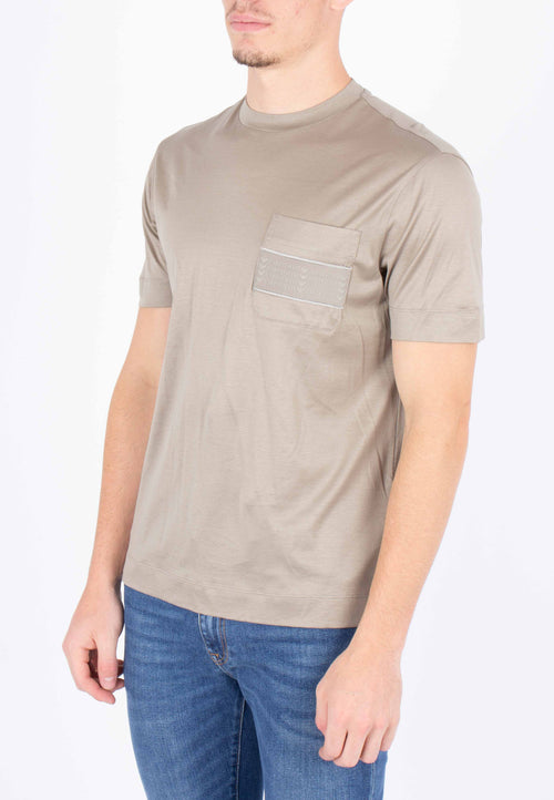 Emporio Armani Greige Pocket Shirt