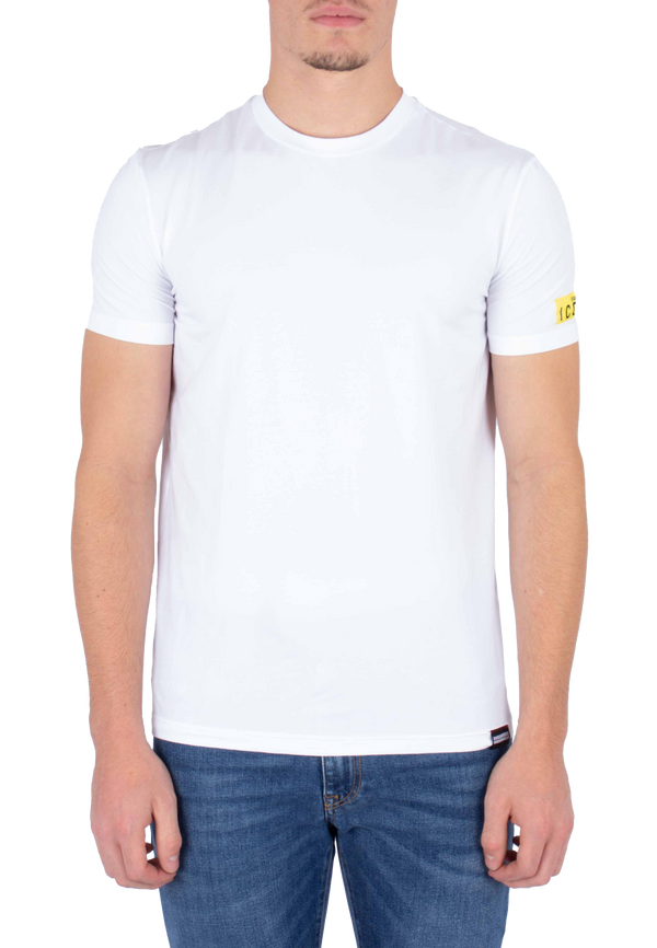Dsquared2 Shirt White with Yellow Logo