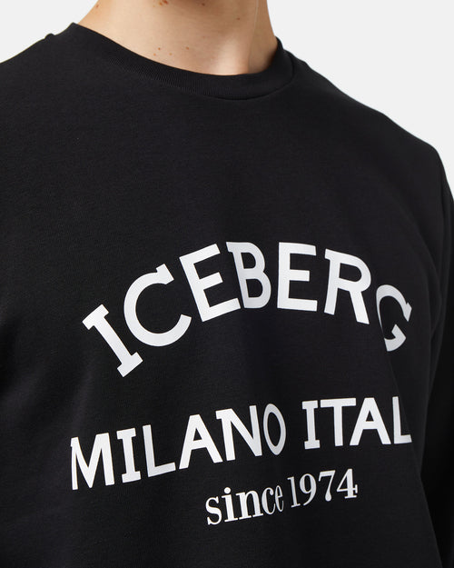 Iceberg Crewneck Milano Italia Black