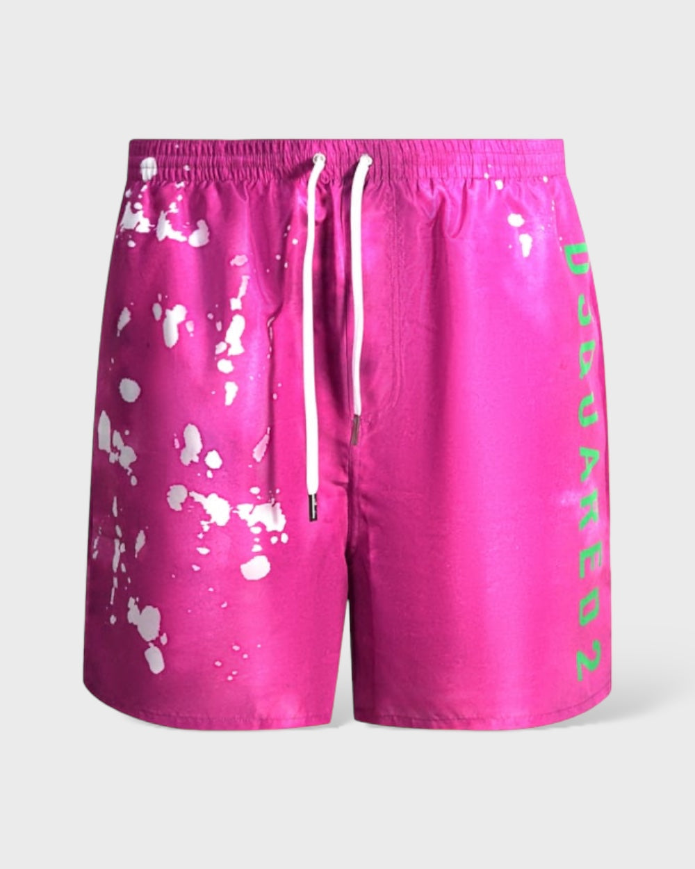 Dsquared² Pink Tie Dye Logo Men Beachwear Shorts Swimwear