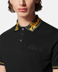 Versace Jeans Couture Polo Baroque Black