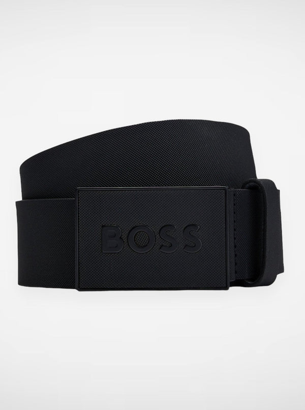 Hugo Boss Belt Italian Leather Black