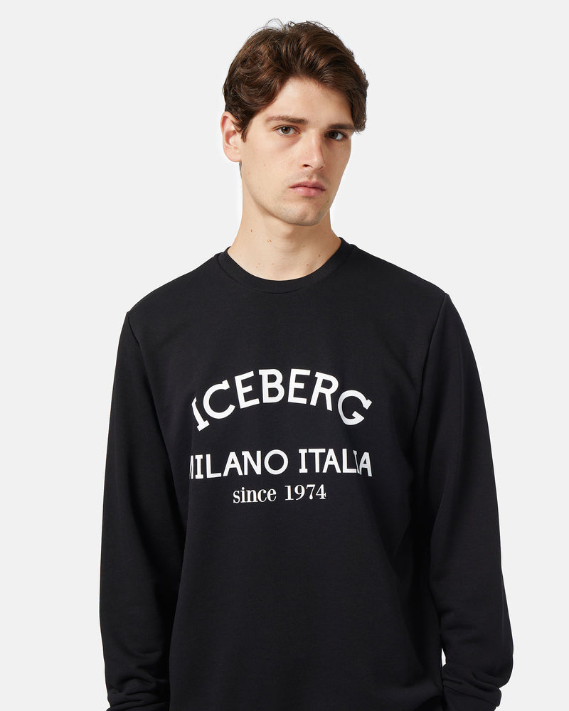 Iceberg Crewneck Milano Italia Black