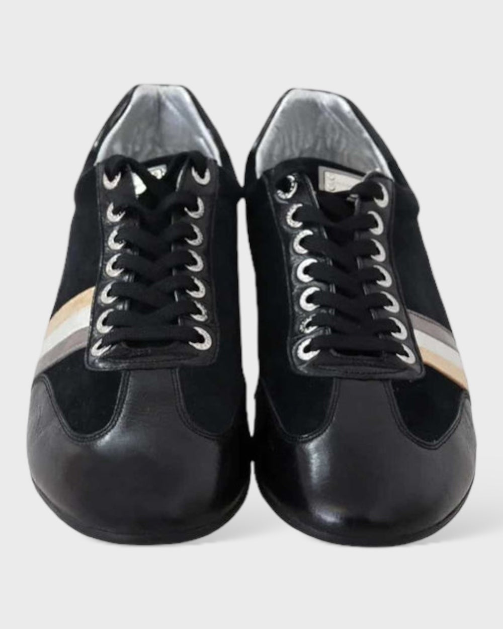 Dolce & Gabbana Zwarte Leren Casual Heren Sneakers