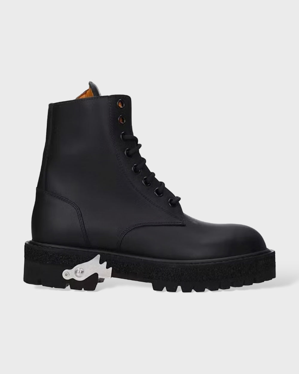 Off-White Black Leather Boot
