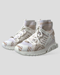 Dolce & Gabbana Wit Beige Sok Sneakers