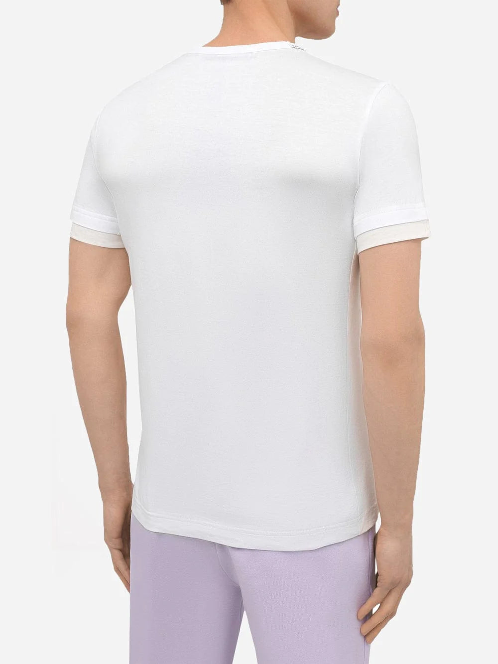 Dolce & Gabbana White Flap Pocket Short Sleeves T-shirt