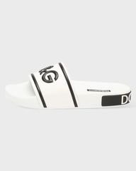 Dolce & Gabbana White Cotton Sandal