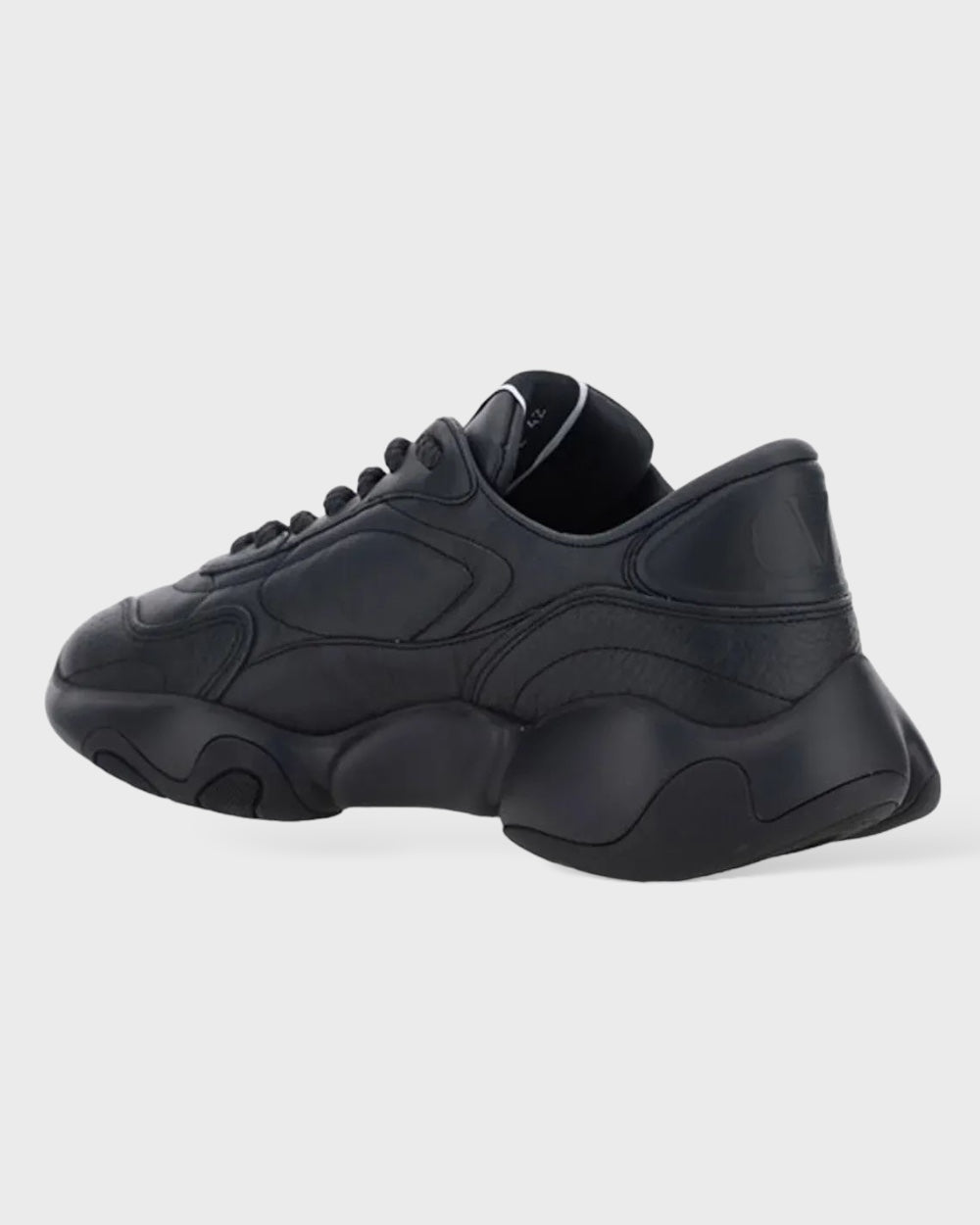 Valentino Black Calf Leather Garavani Sneakers