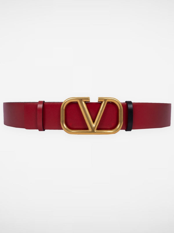 Valentino Cintura Reversible Belt Black/Red