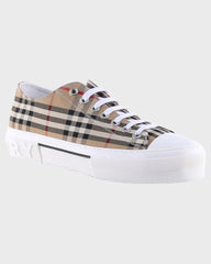Burberry Archive Beige Italian Leather Sneakers
