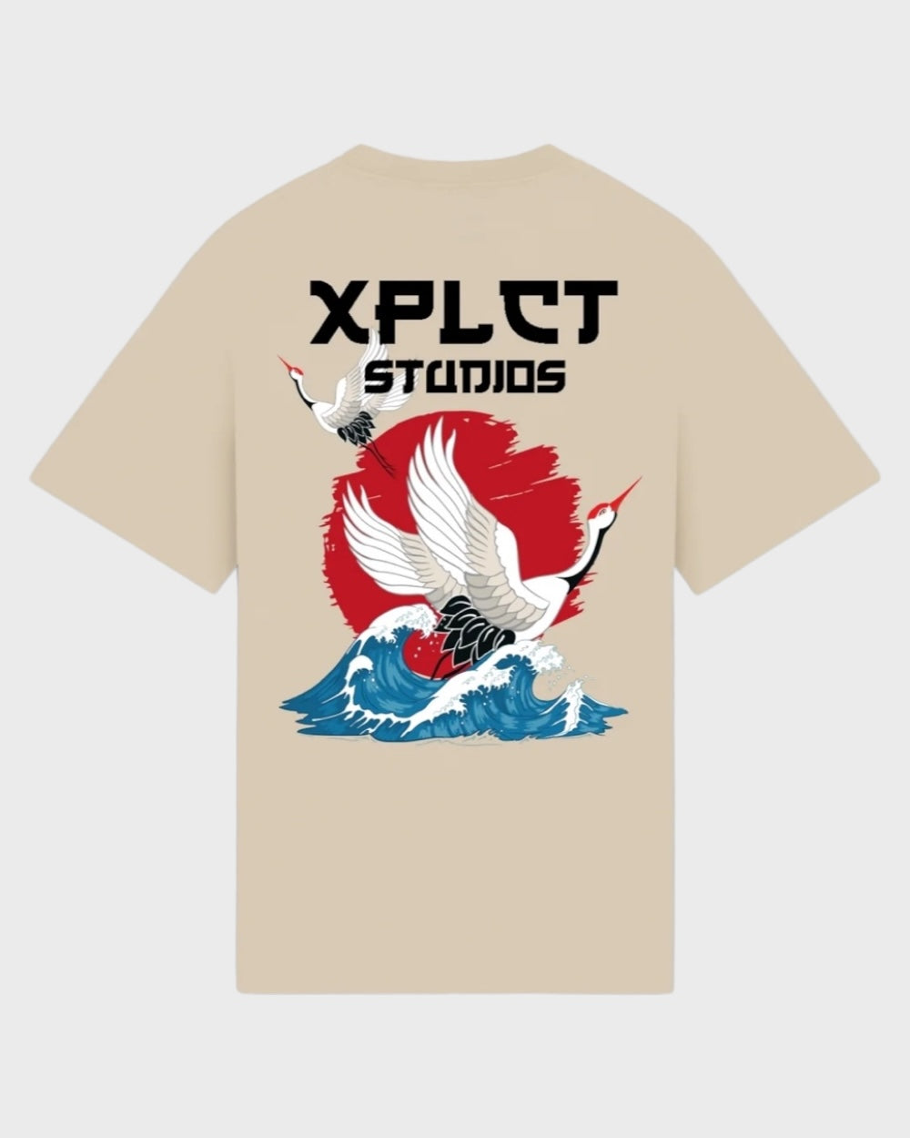XPLCT Studios Waves Tee Beige