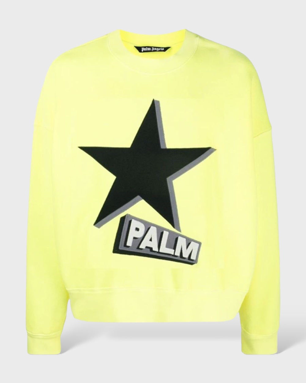 Palm Angels Yellow Cotton Sweater