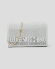 Love Moschino Gray Artificial Leather Crossbody Bag