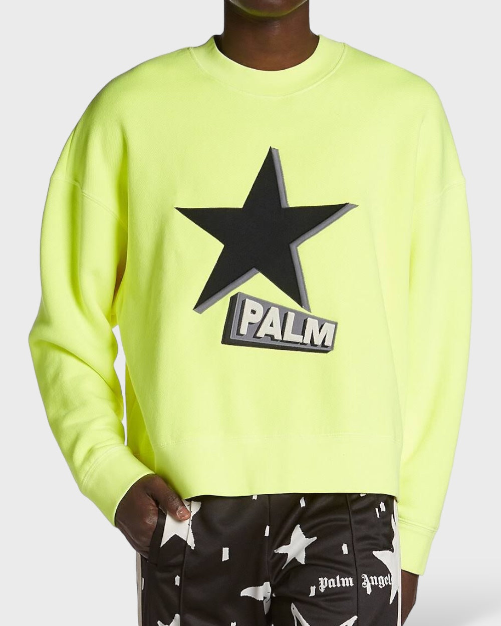 Palm Angels Yellow Cotton Sweater