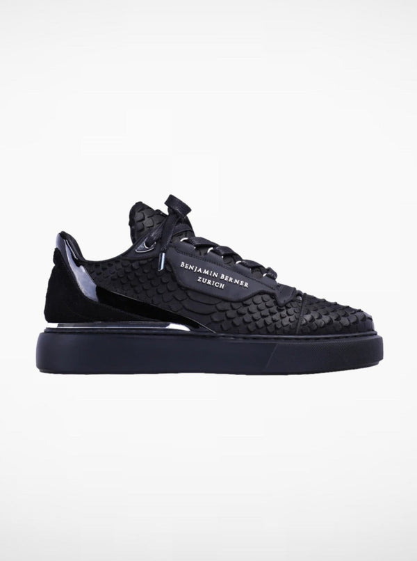 Benjamin Berner Shoes Raphael Low Top Python Cut-Matt Nappa Sneaker