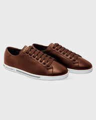 Dolce & Gabbana Brown Leather Di Cervo Sneaker