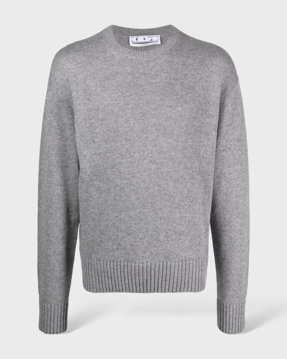 Off-White Gray Wool Sweater