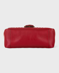 Gucci Red Leather Di Calfskin Crossbody Bag
