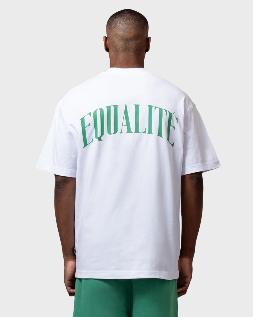 Equalité Oliver Oversized T-shirt Wit/Groen