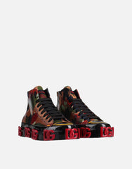 Dolce & Gabbana Camouflage Hoge Heren Sneakers