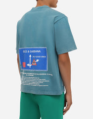 Dolce & Gabbana Blauw Katoenen T-shirt