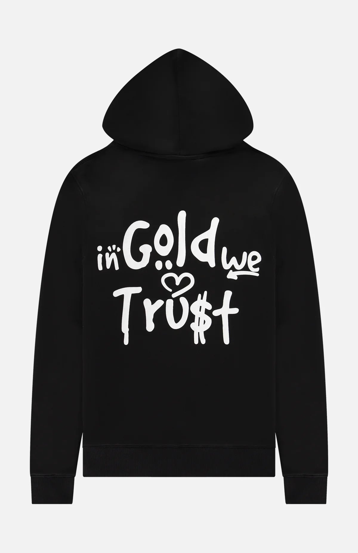 In Gold We Trust The Uni Hoodie Zwart