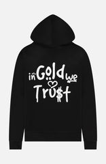 In Gold We Trust The Uni Hoodie Zwart