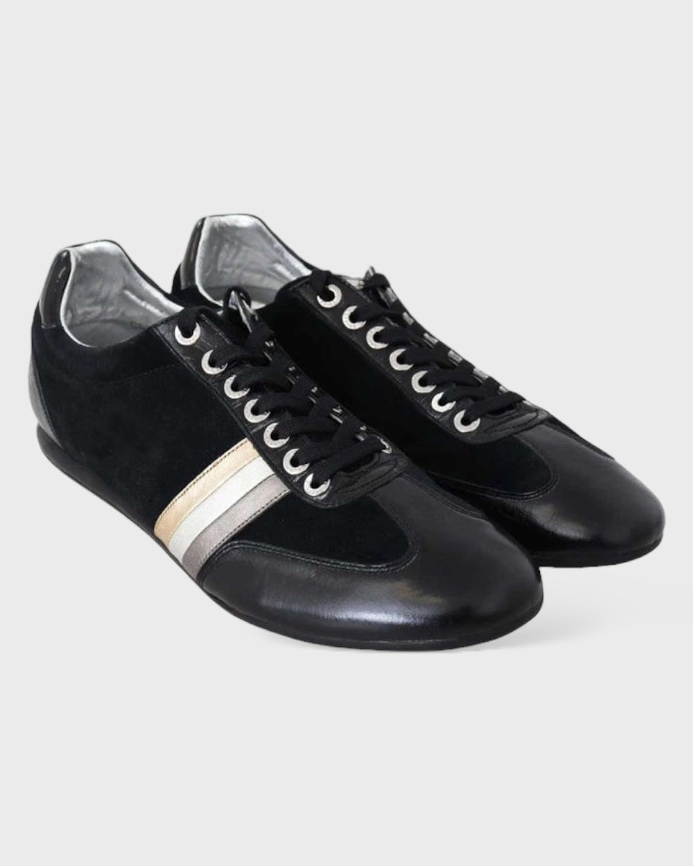 Dolce & Gabbana Zwarte Leren Casual Heren Sneakers