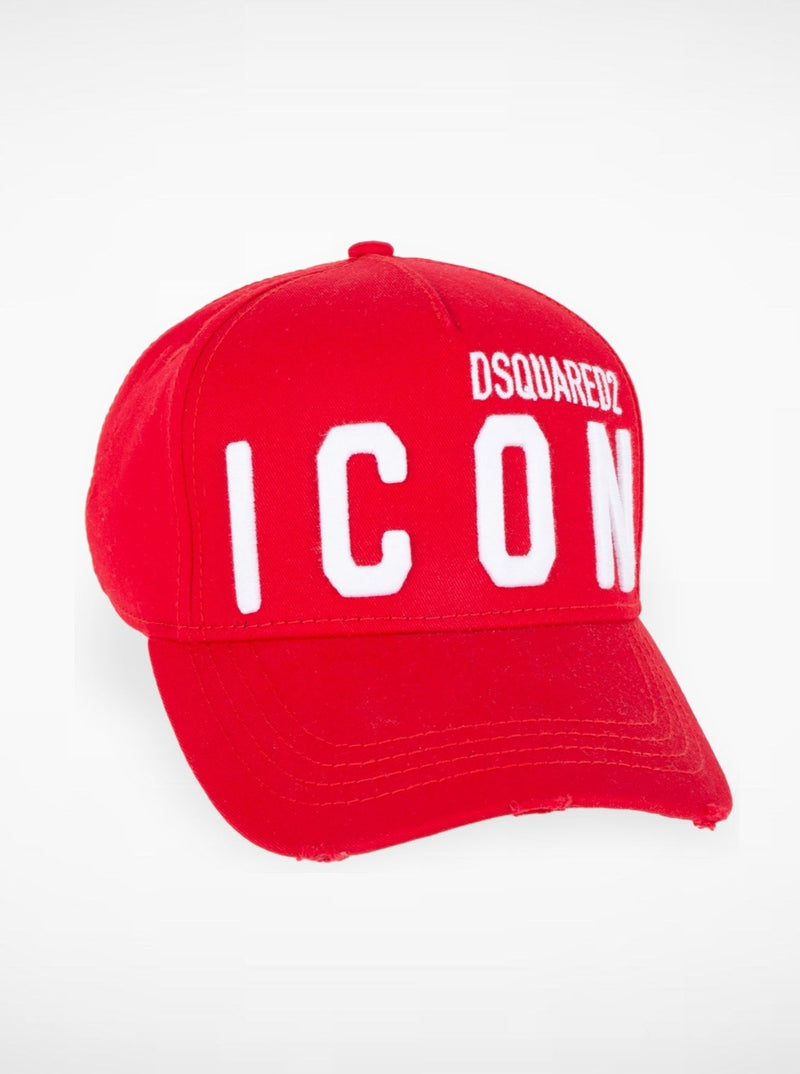 Dsquared2 Cap Red With Icon & DS2 Logo Embroidered