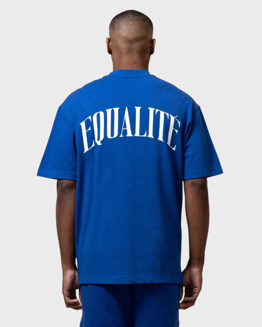 Equalité Oliver Oversized T-shirt Blauw/Wit