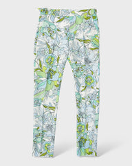 Tom Ford Printed Flowers allover Smoking Trousers in Green