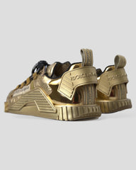 Dolce & Gabbana Metallic Gold NS1 Sneakers