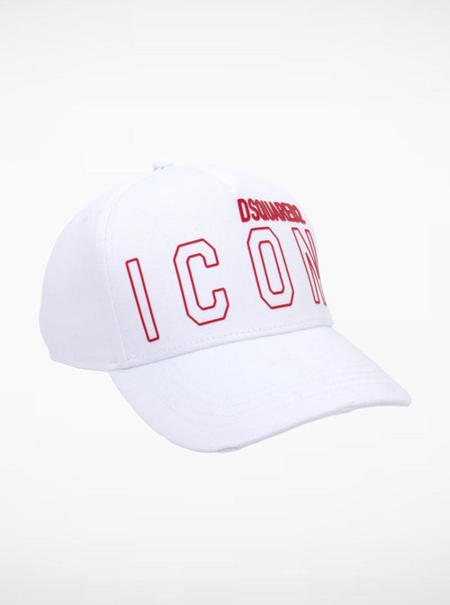 Dsquared2 Cap White With RED Icon & DS2 Logo