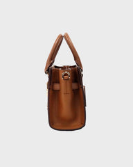 Michael Kors Hamilton XS Small Brown PVC Leather Satchel Crossbody Bag Purse
