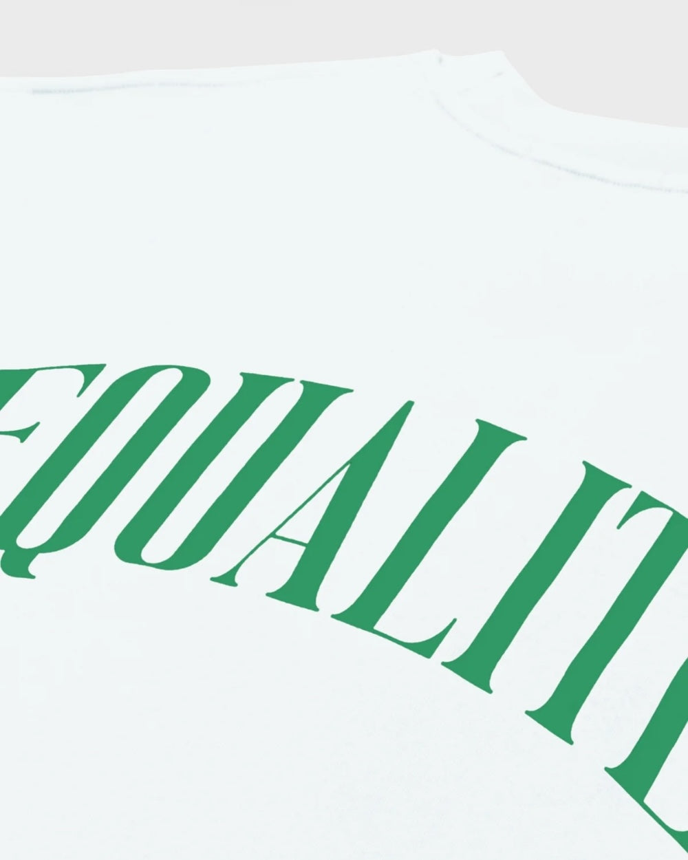 Equalité Oliver Oversized T-shirt Wit/Groen