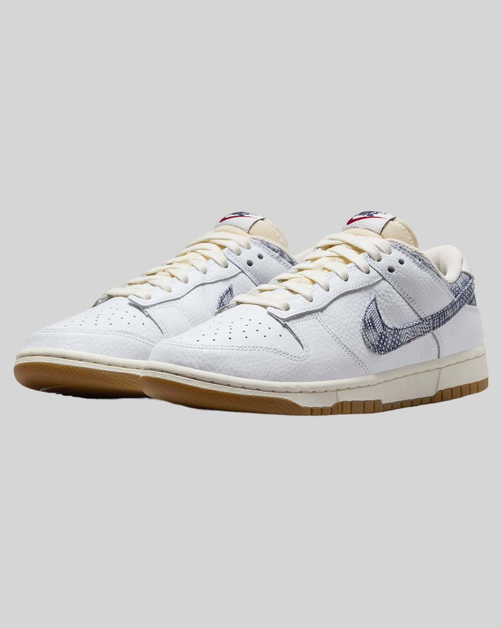 Nike Dunk Low White Gym Red Sail Midnight Navy Dames Sneakers