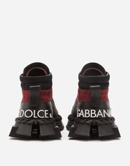 Dolce & Gabbana Bordeaux "Super King" Hoge Heren Sneakers