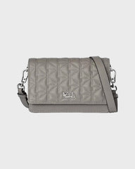 Karl Lagerfeld Light Grey Leather Crossbody Bag